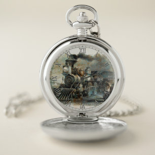Train 31 & Numeral Option Pocket Watch
