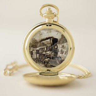 Train 32 & Numeral Option Pocket Watch