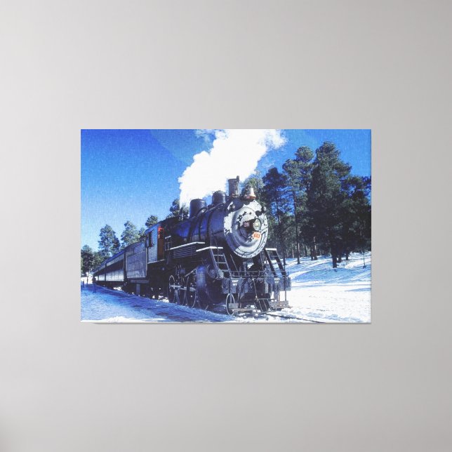Train 3 Wrapped Canvas Print (Front)