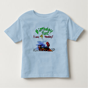 Train 4th Birthday Tshirts and Gifts