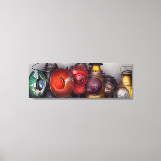 Train - A collection of Rail Road lanterns Canvas Print (Front)