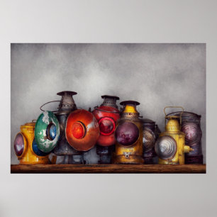 Train - A collection of Rail Road lanterns Poster