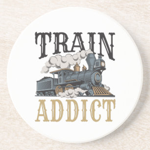 Train Addict Model Railroad Railway Hobbyist Coaster