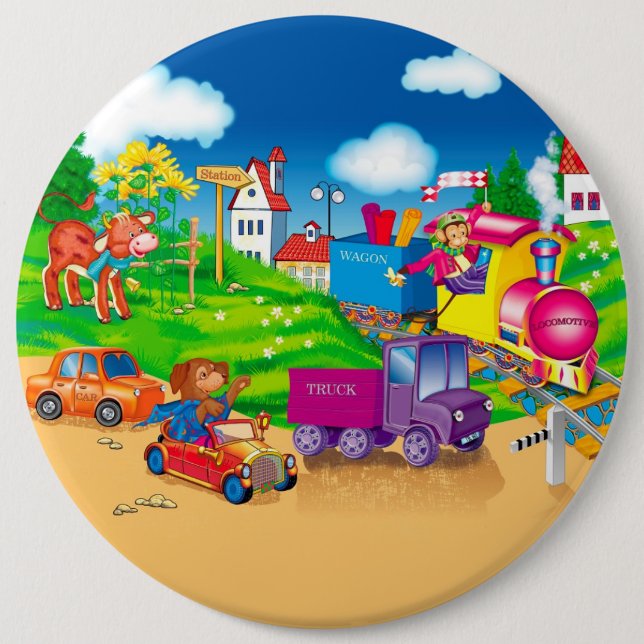 train and car button (Front)