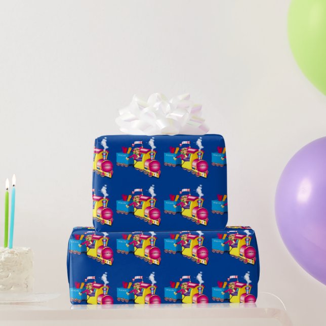 train and car wrapping paper (Party Gifts)