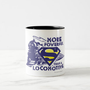 Train and Logo Two-Tone Coffee Mug