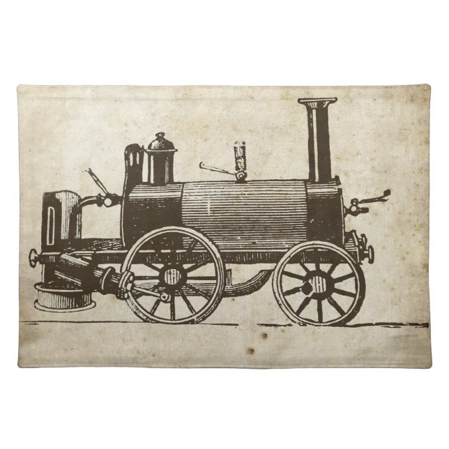 Train Antique Toy Steam Train Engine Placemat (Front)