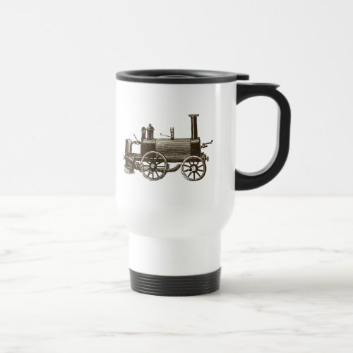 Train Antique Toy Steam Train Engine Travel Mug