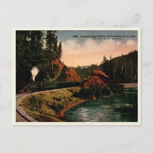 Train Approaching Mohler Oregon, Vintage Postcard (Front)