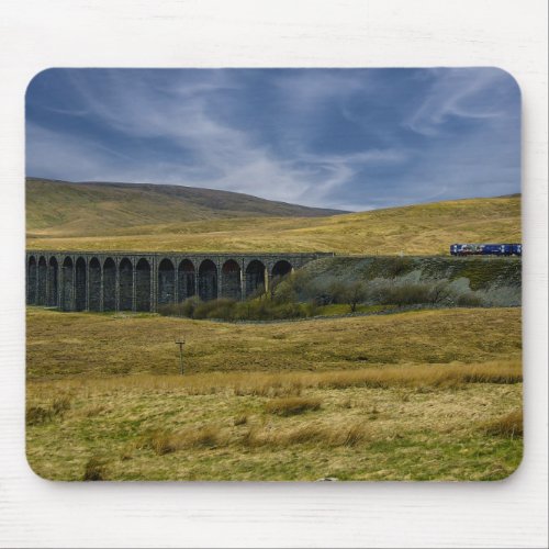 Train Approaching the Ribblehead Viaduct Mouse Pad
