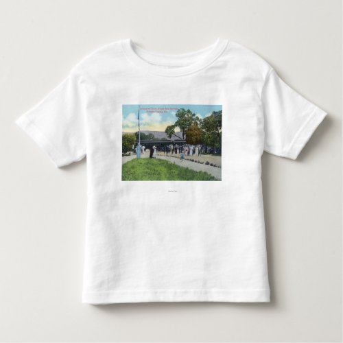Train Arrival at Boyes Hot Springs Toddler T_shirt