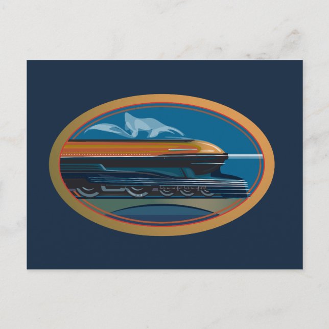 Train Art Postcard (Front)