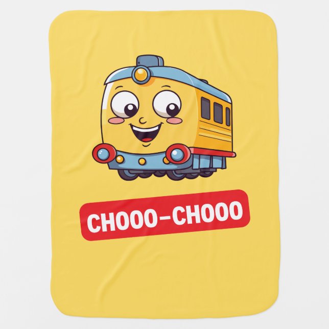 Train Baby Blanket  (Front)