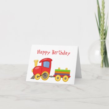 Train Birthday Card by Lilleaf at Zazzle