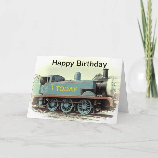 TRAIN BIRTHDAY CARD (Front)