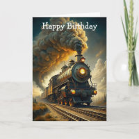 Train Birthday Card