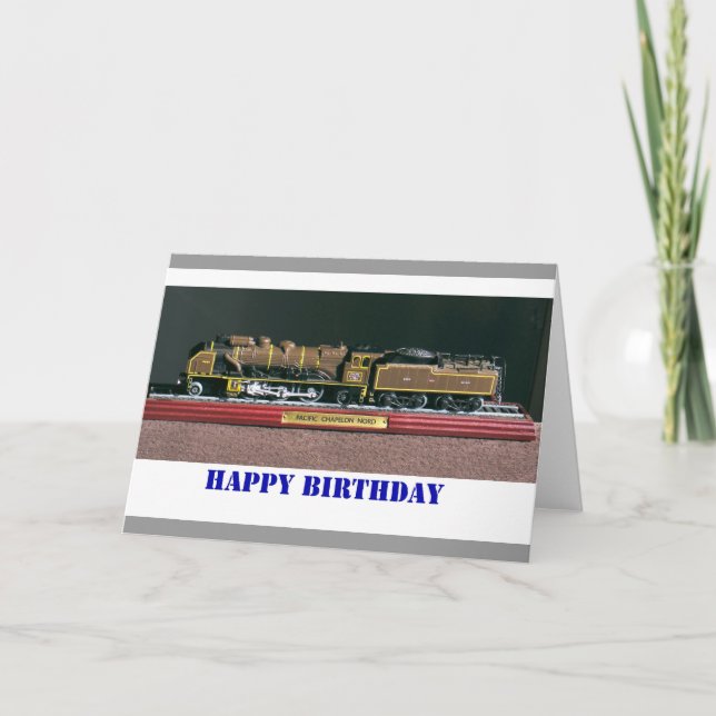 Train birthday card for DAD (Front)