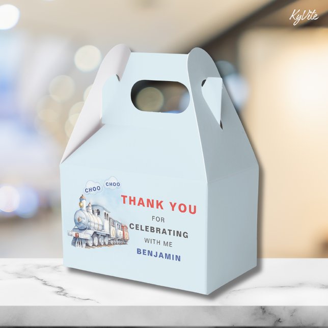 Train Birthday Gable Box/Favor Box Chugga Chugga (Creator Uploaded)