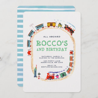 Train Birthday Invitation