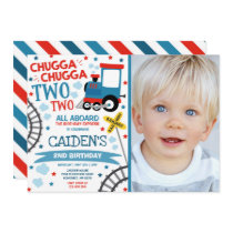 Train Birthday Invite Chugga Chugga Two Two Train