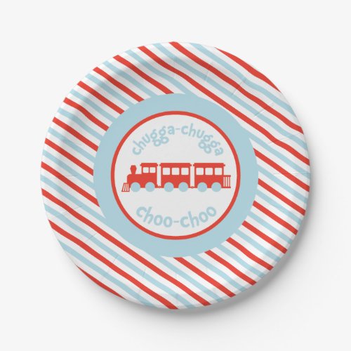 Train Birthday Paper Plates