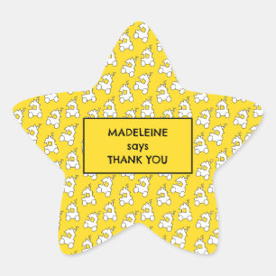 Train Birthday Party Goody Bag Star Sticker