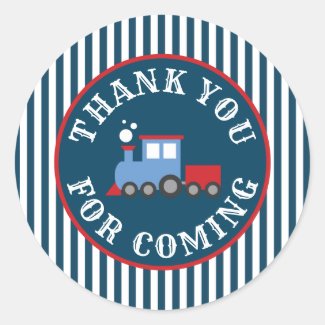 Train birthday party Stickers