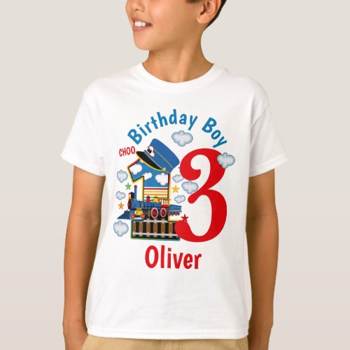 Train Birthday Shirt Train Birthday Boy