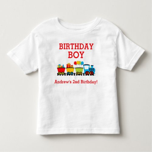 Train Birthday T_shirt Toddler Kid