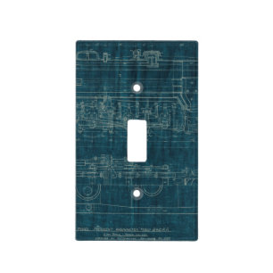 Train Blueprint I Light Switch Cover