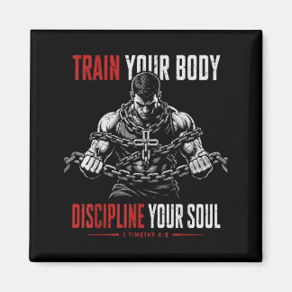 Train Body Discipline Soul Christian Workout Lords Magnet
