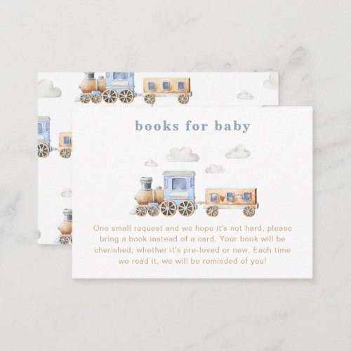 Train Books For Baby Cards  Train Baby Shower