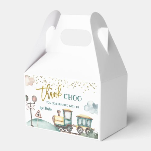 Train Boy Birthday Favor Gift Boxes