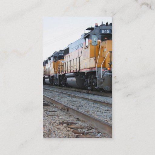 Customizable Train Business cards