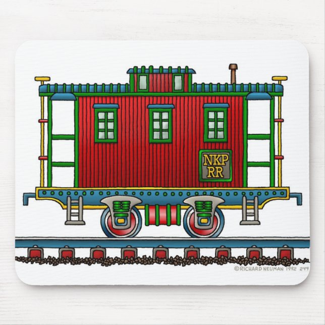 Train Caboose Car Mouse Pad (Front)