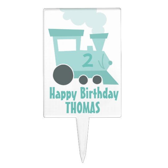 Train Car Birthday Cake Topper | Zazzle.com
