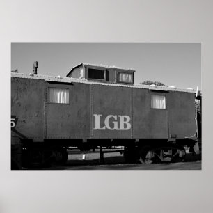 Train Car Photo Poster