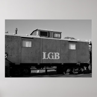 Train Car Photo Poster