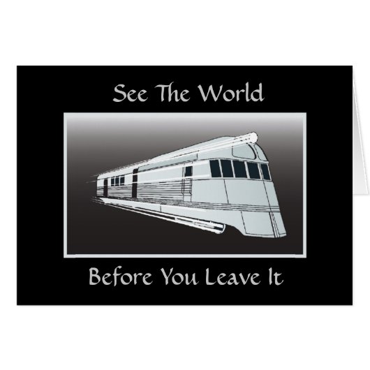 Train Card - Customizable (Front Horizontal)