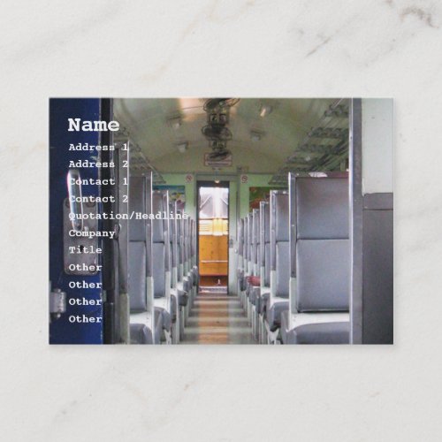 Train Carriage Thailand  Southeast Asia Travel Business Card