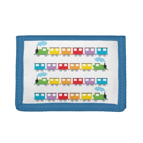 Train   Carriages Trifold Wallet