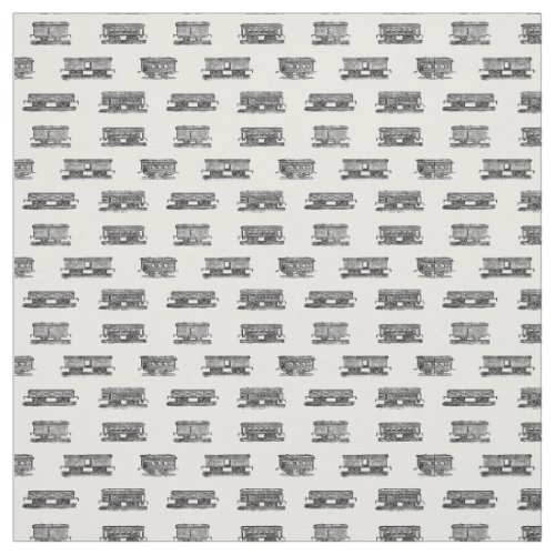 Train Cars Locomotive Pattern CUSTOM BG COLOR Fabric