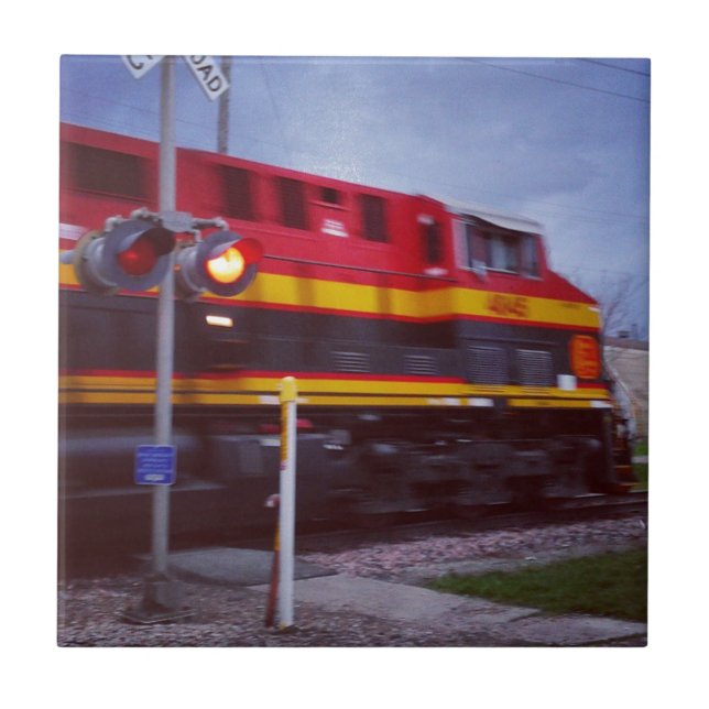 Train Ceramic Tile (Front)