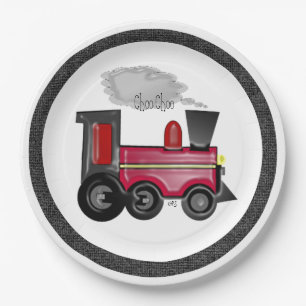 Train Choo Choo Paper Plates