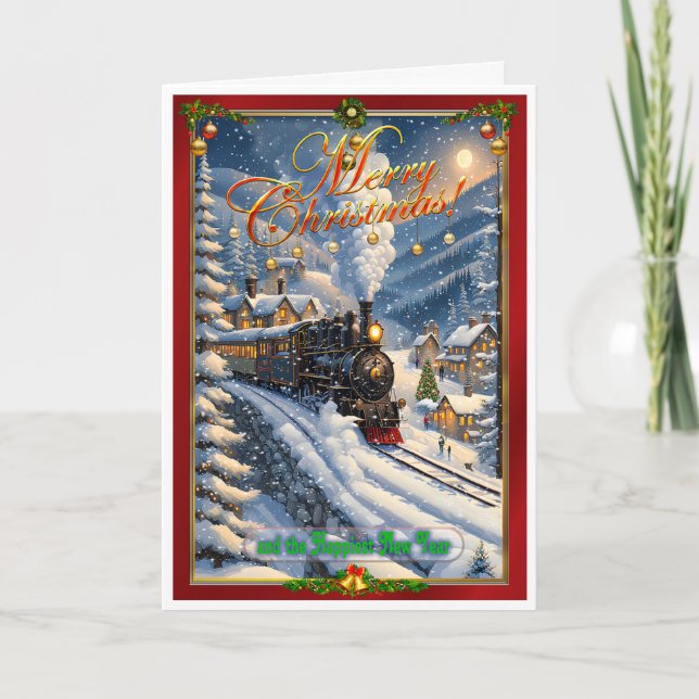 Train Christmas Card (Front)