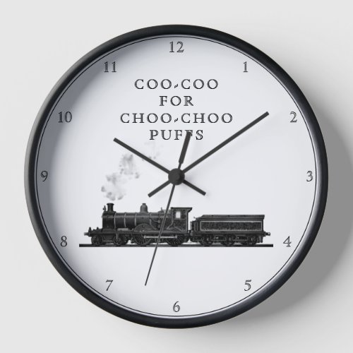 Train Collector Hobbyist  Clock