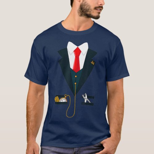 Train Conductor Coat Funny Halloween Custom T_Shirt