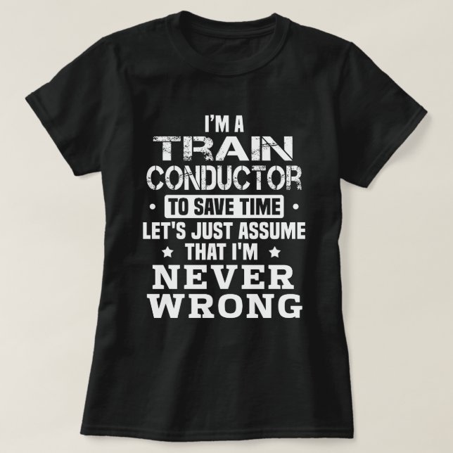 Train Conductor T-Shirt (Design Front)