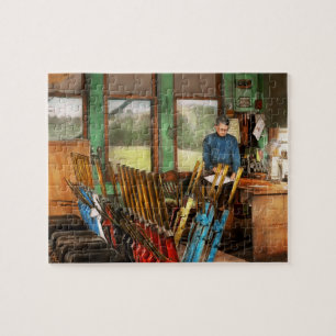 Train - Controls - In the signal tower 1940 Jigsaw Puzzle