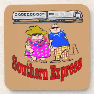 Train Couple, Southern Express, Drink Coaster